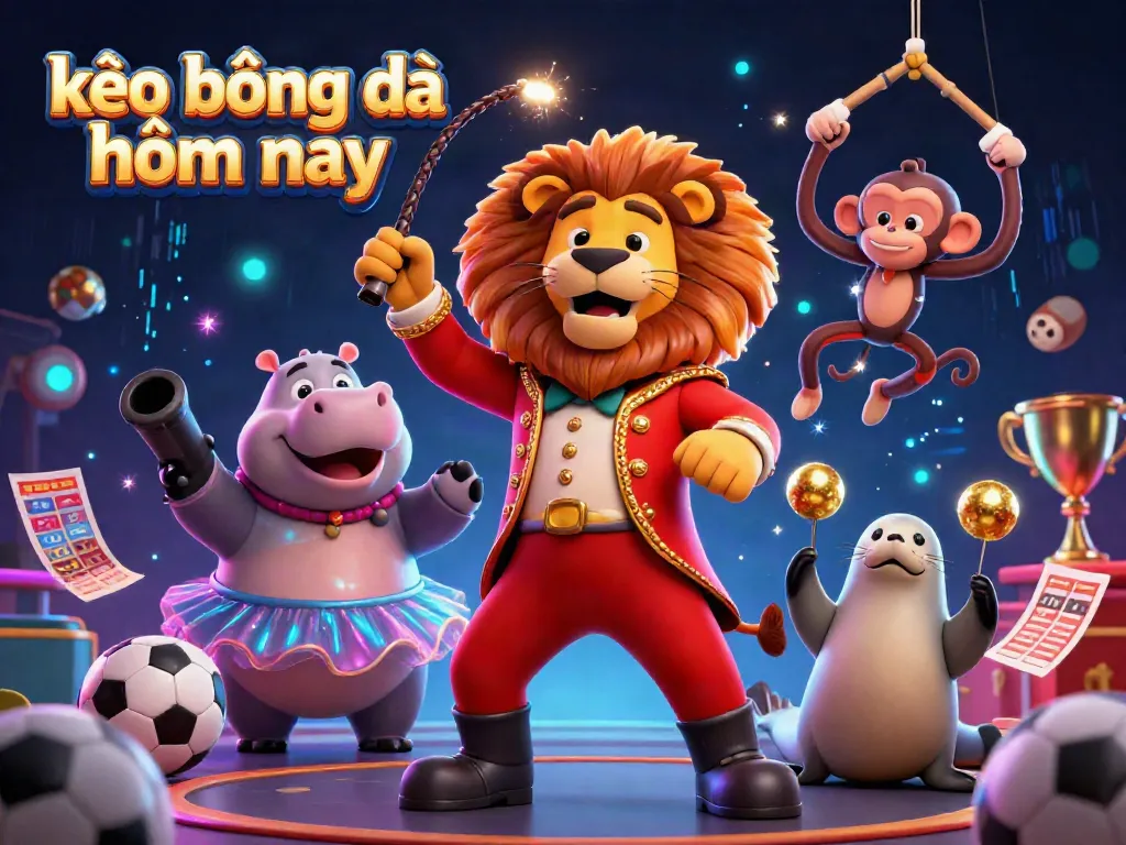 Engage with kèo bóng đá hôm nay, vibrant sports betting scene featuring charismatic characters and dynamic betting elements.