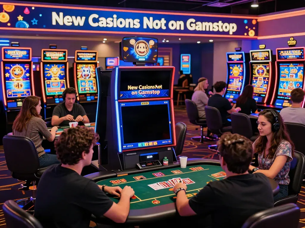 Players enjoying new casinos not on gamstop in a vibrant virtual environment