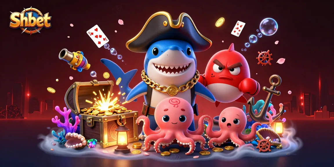 Engage in thrilling gaming adventures at Shbet with pirate-themed characters and treasure.