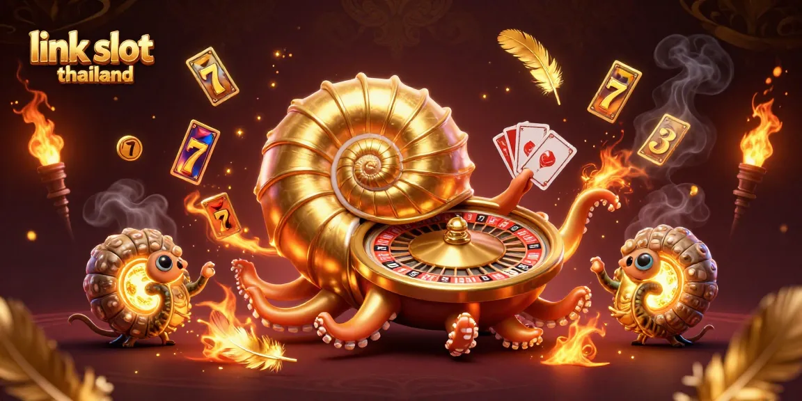 Spin the reels on link slot thailand with a giant nautilus roulette wheel and glowing ammonite companions.