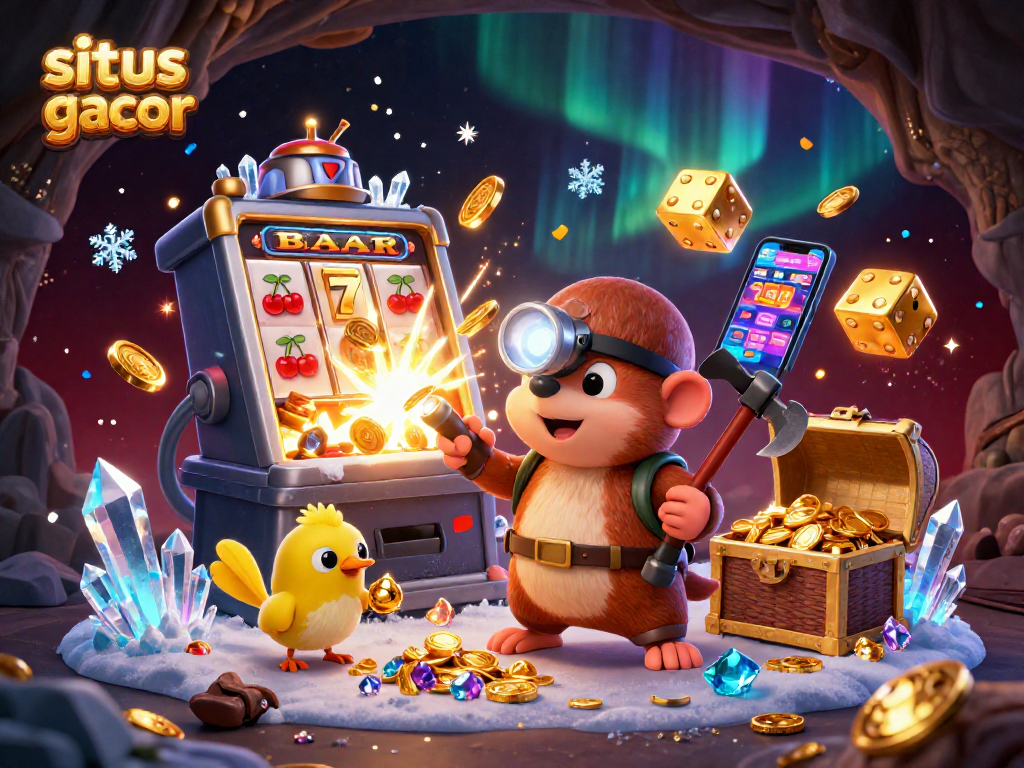 Experience the excitement of situs slot gacor with dynamic characters and vibrant gaming elements bursting with energy.