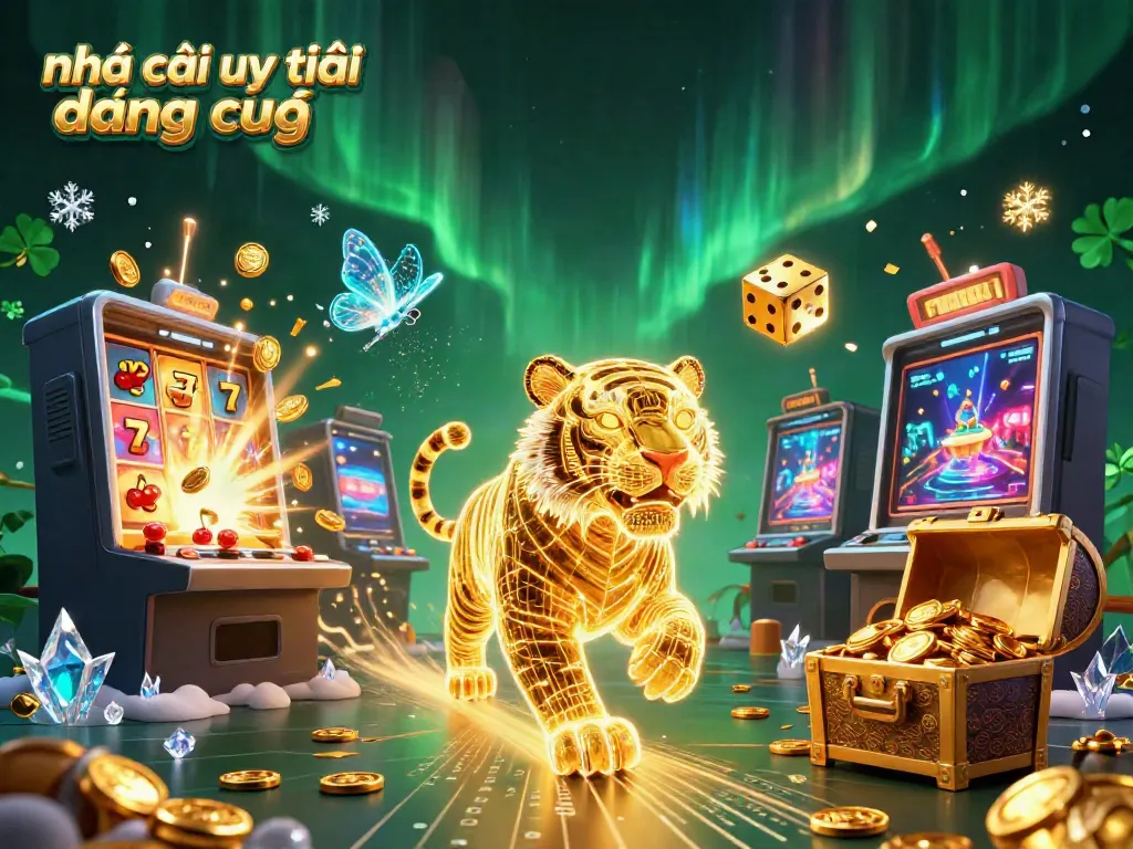 Engage with nhà cái uy tín đáng chú ý in a vibrant digital casino landscape featuring bright neon characters.