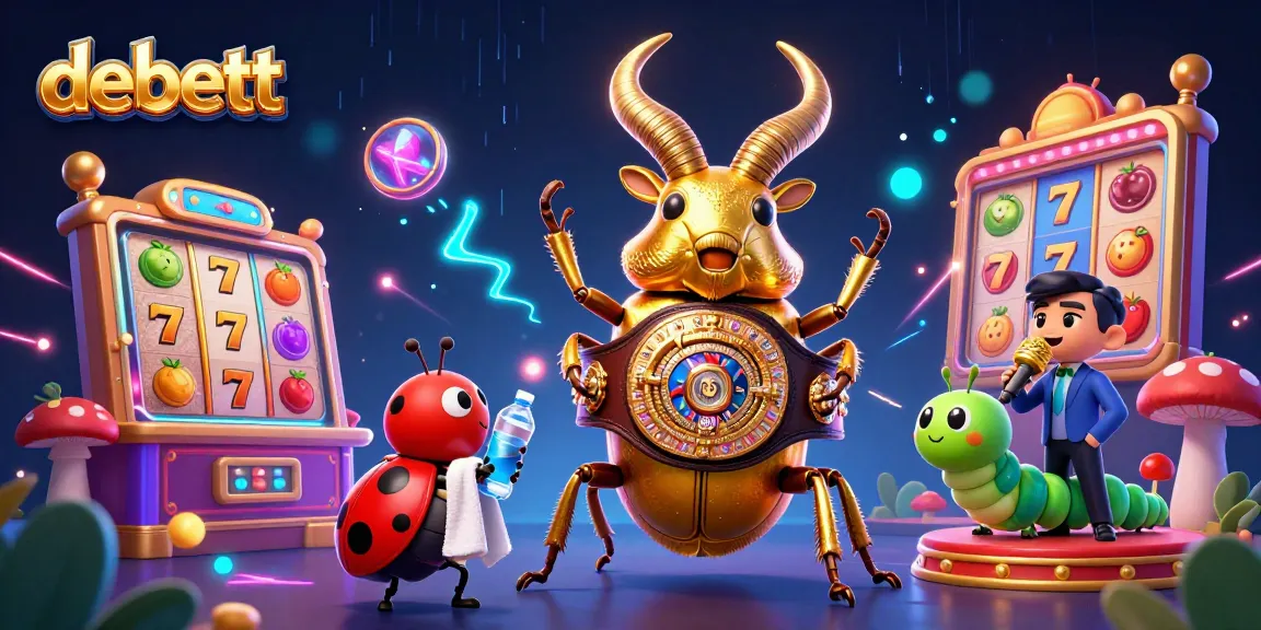 Experience exciting gameplay with debett, featuring vibrant characters and thrilling slot elements in this dynamic scene.