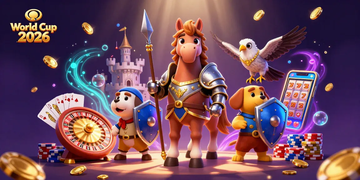 Experience excitement at World Cup 2026 with knights and treasures in a thrilling casino scene