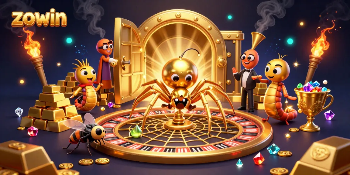 Zowin engages players with thrilling bets in a rich, 3D casino world full of treasures.
