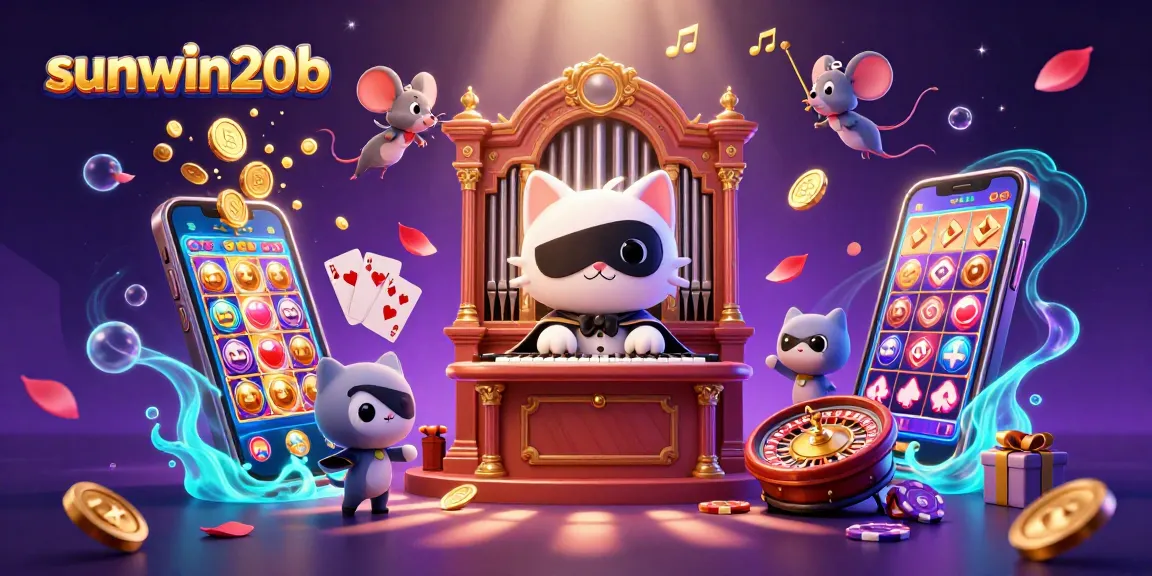 Spin and win with sunwin20b at the dynamic casino scene featuring bright gaming elements.